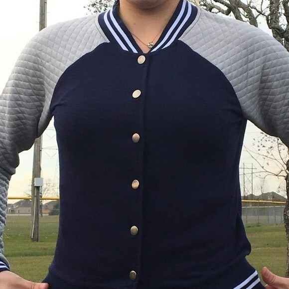 School Varsity Jackets Blue L - Picture 1 of 10